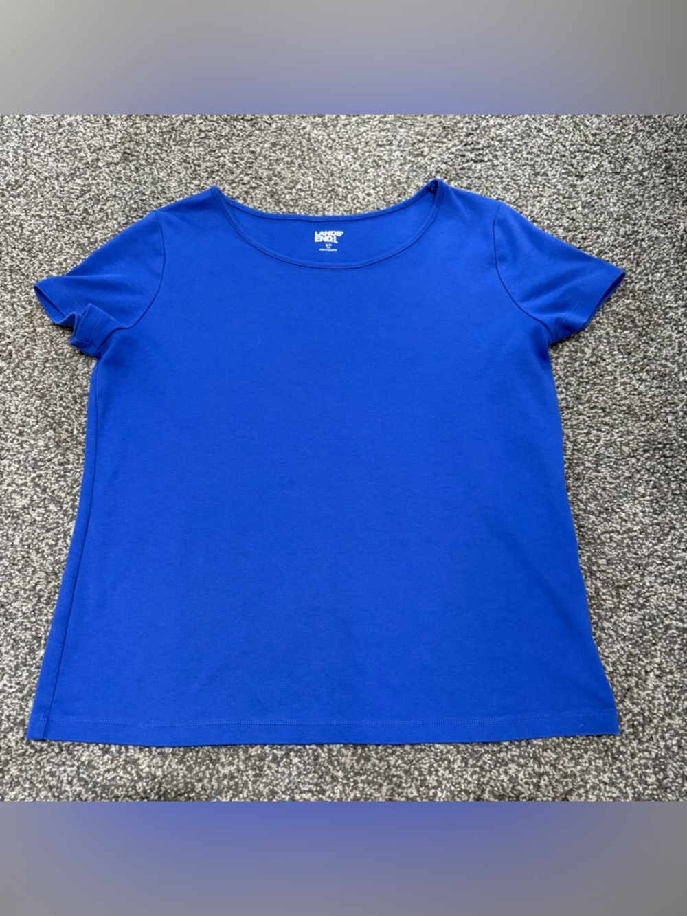 Lands' End Royal Blue Short-Sleeve Tee